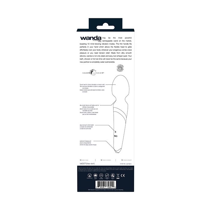 VeDO Wanda Rechargeable Wand - Just Black