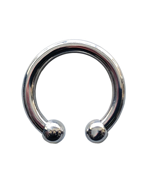 Rouge Stainless Steel Horseshoe Cock Ring 30 mm - Sliver