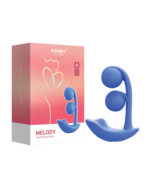 Melody Twin Balls Clit & G-Spot Vibrator - Blue