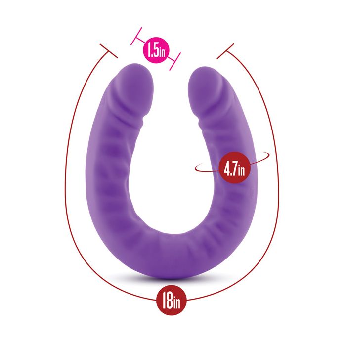 Blush Ruse 18" Slim Double Dong - Purple