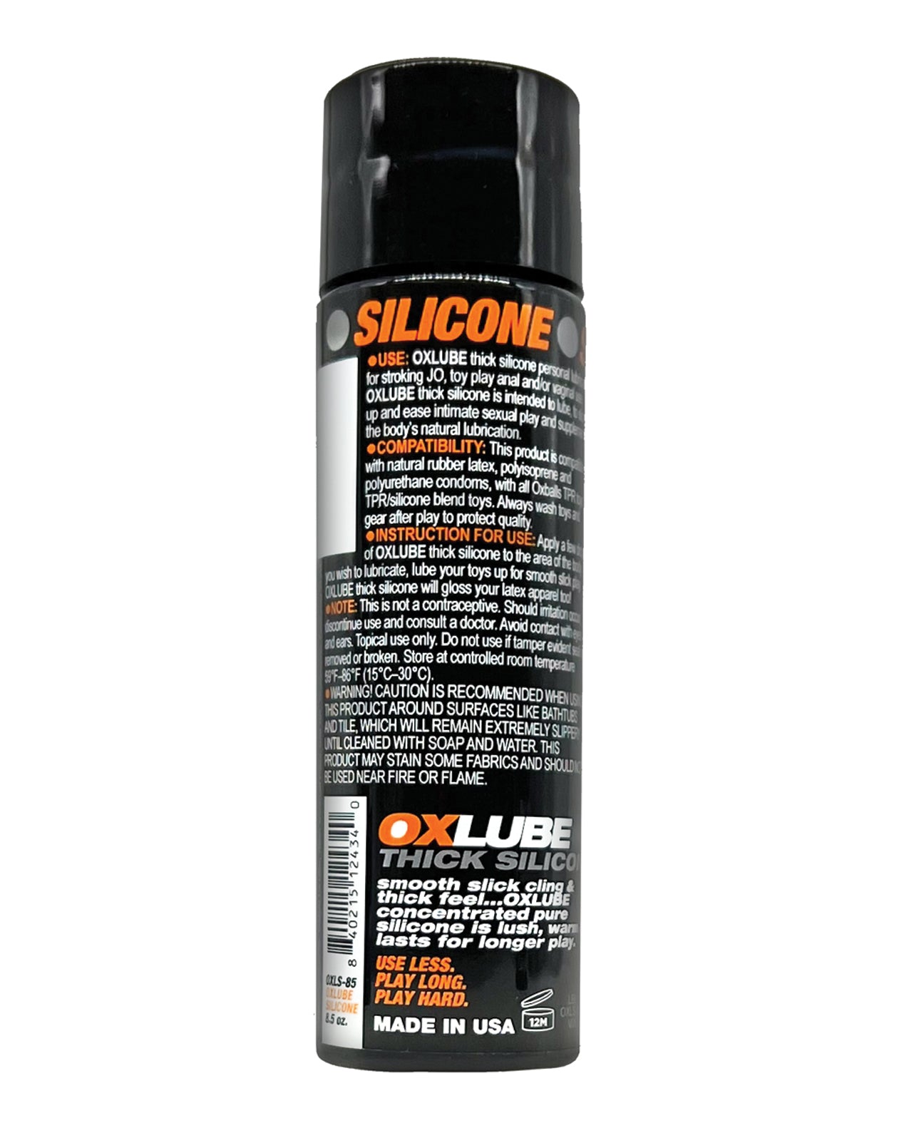 Ox Balls OXLube Thick Silicone - 8.5 oz