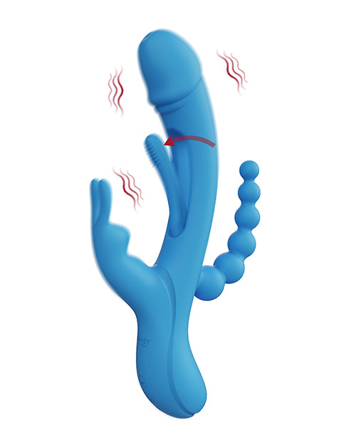Honey Play Box Trilux Rabbit Vibrator w/Anal Beads