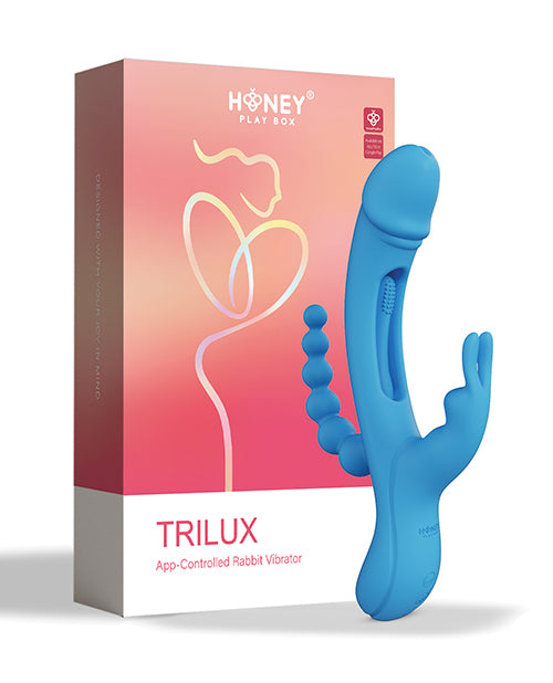 Honey Play Box Trilux Rabbit Vibrator w/Anal Beads