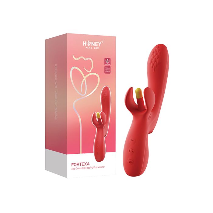Honey Play Box Fortexa Flapping Clit & G-Spot Vibrator with App Control
